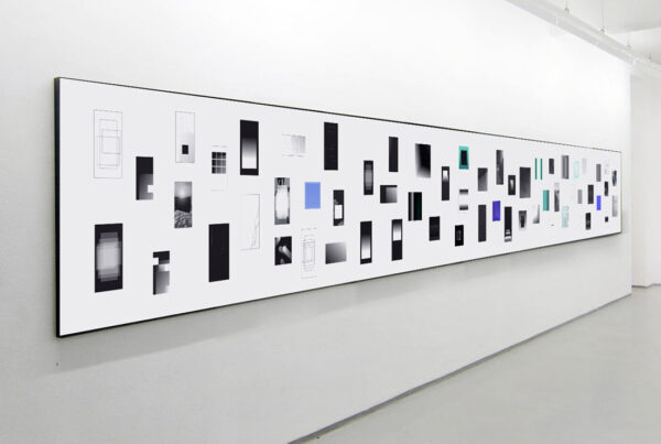 Phenuma - ABR large-format collage juxtaposing key elements of mobile media capturing fragmentary and nonlinear essence of digital culture.